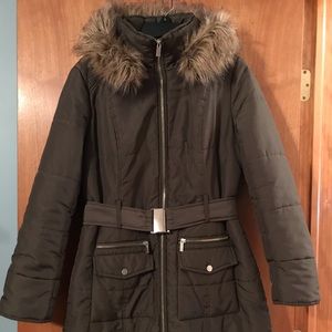 New York & Company Women’s Medium army green winter parka jacket